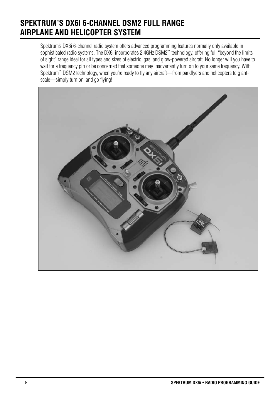Spektrum DX6i User Manual | Page 6 / 140