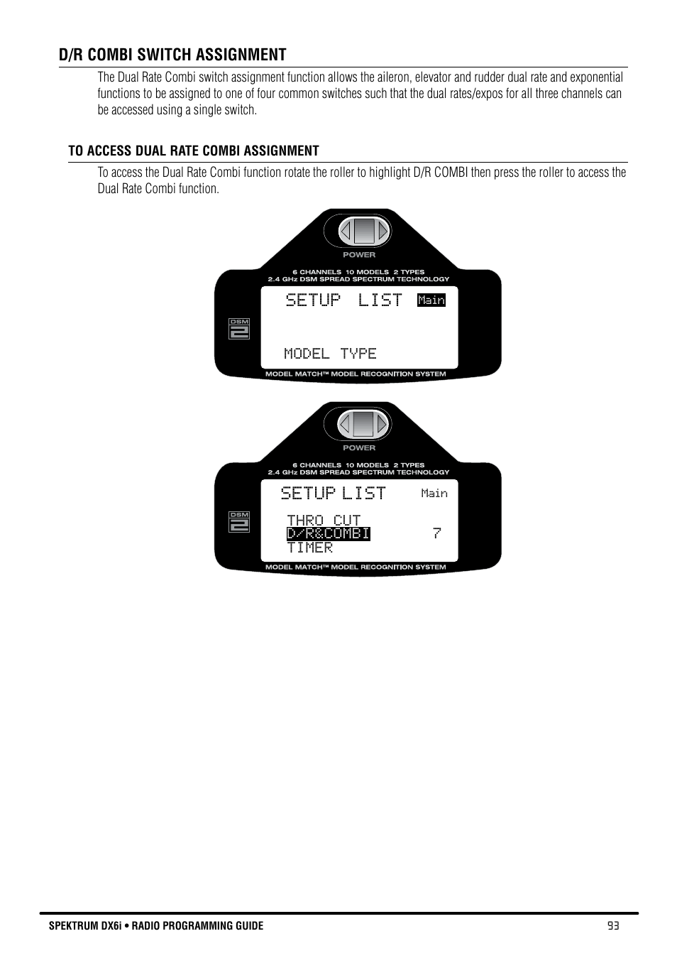 Setup list | Spektrum DX6i User Manual | Page 93 / 140