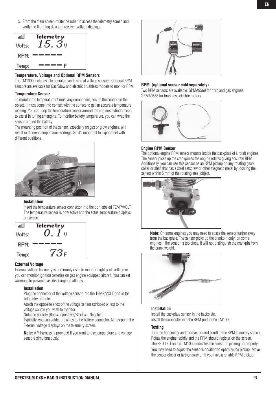 Spektrum DX8 User Manual | Page 19 / 42