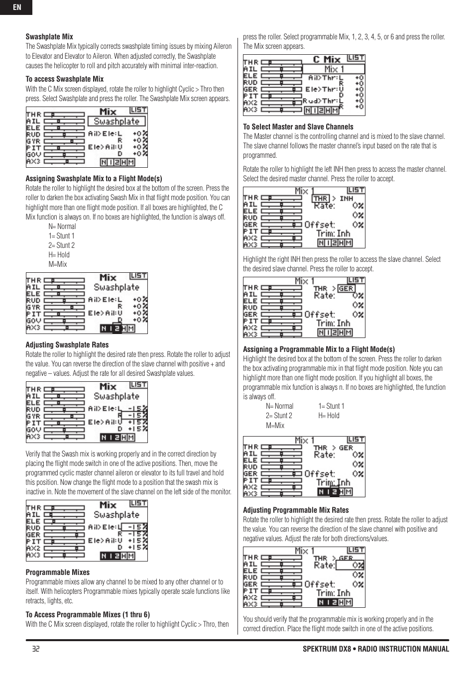 Spektrum DX8 User Manual | Page 32 / 42