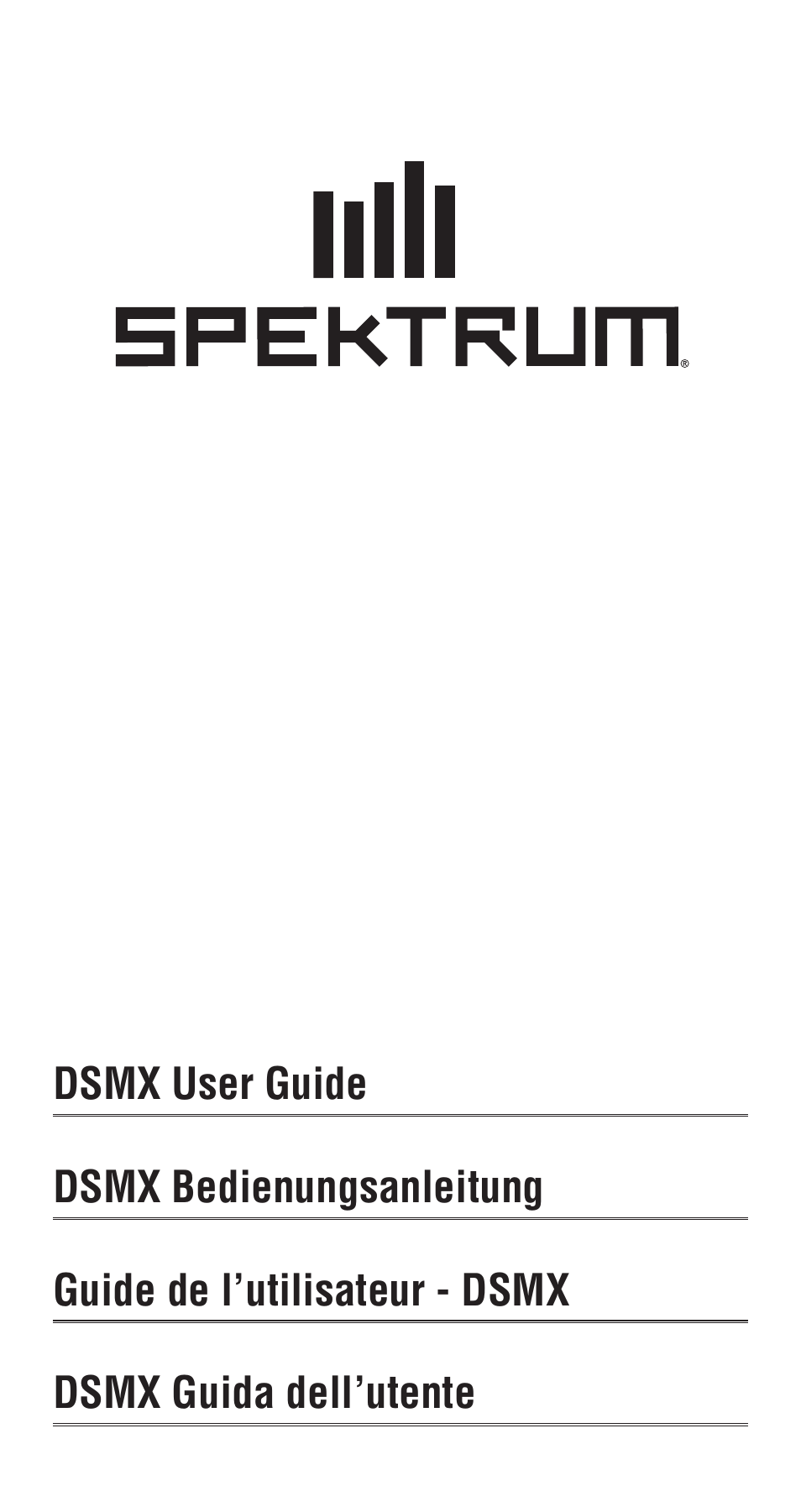 Spektrum DSMX User Manual | 12 pages