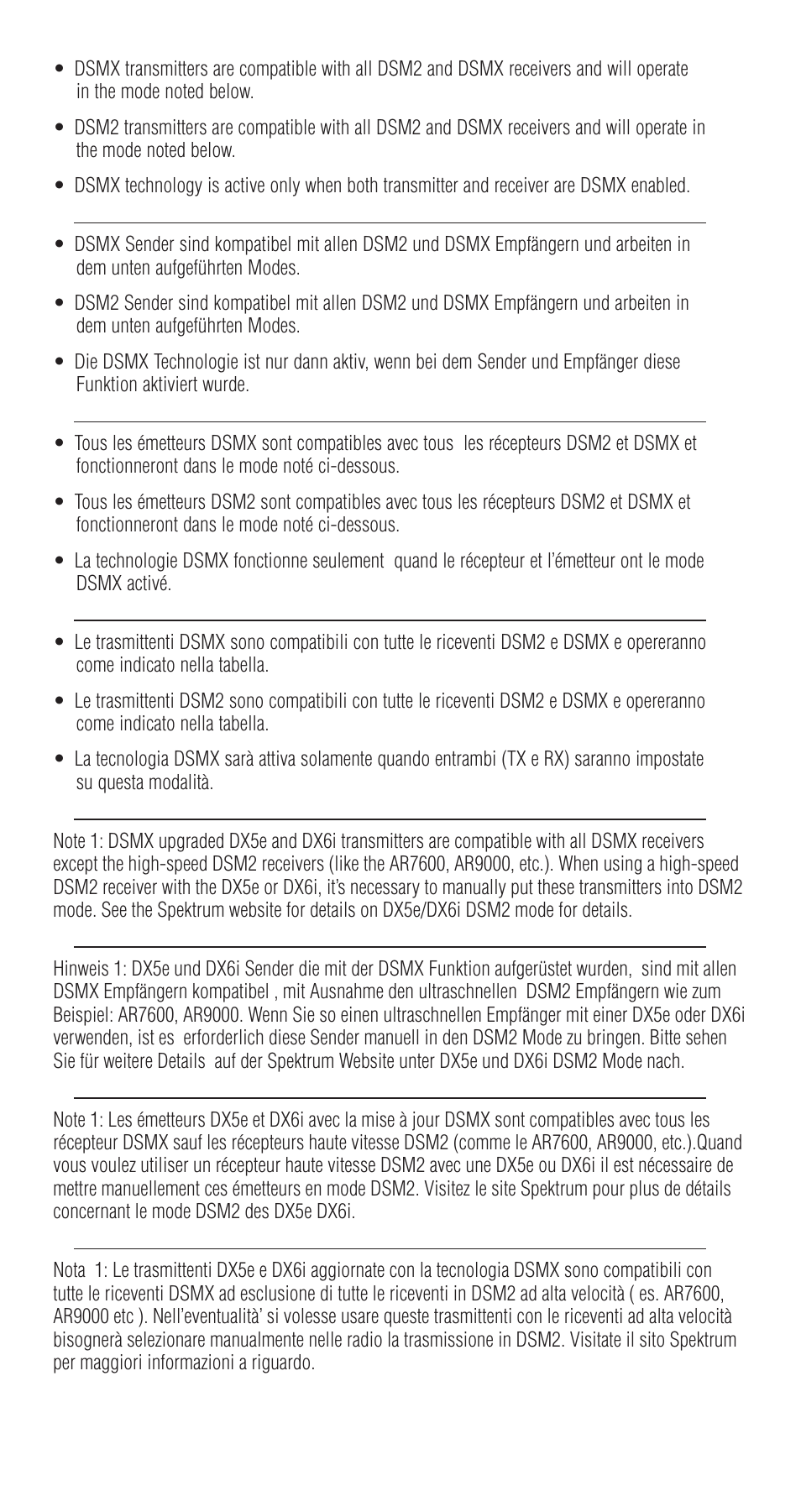 Spektrum DSMX User Manual | Page 10 / 12