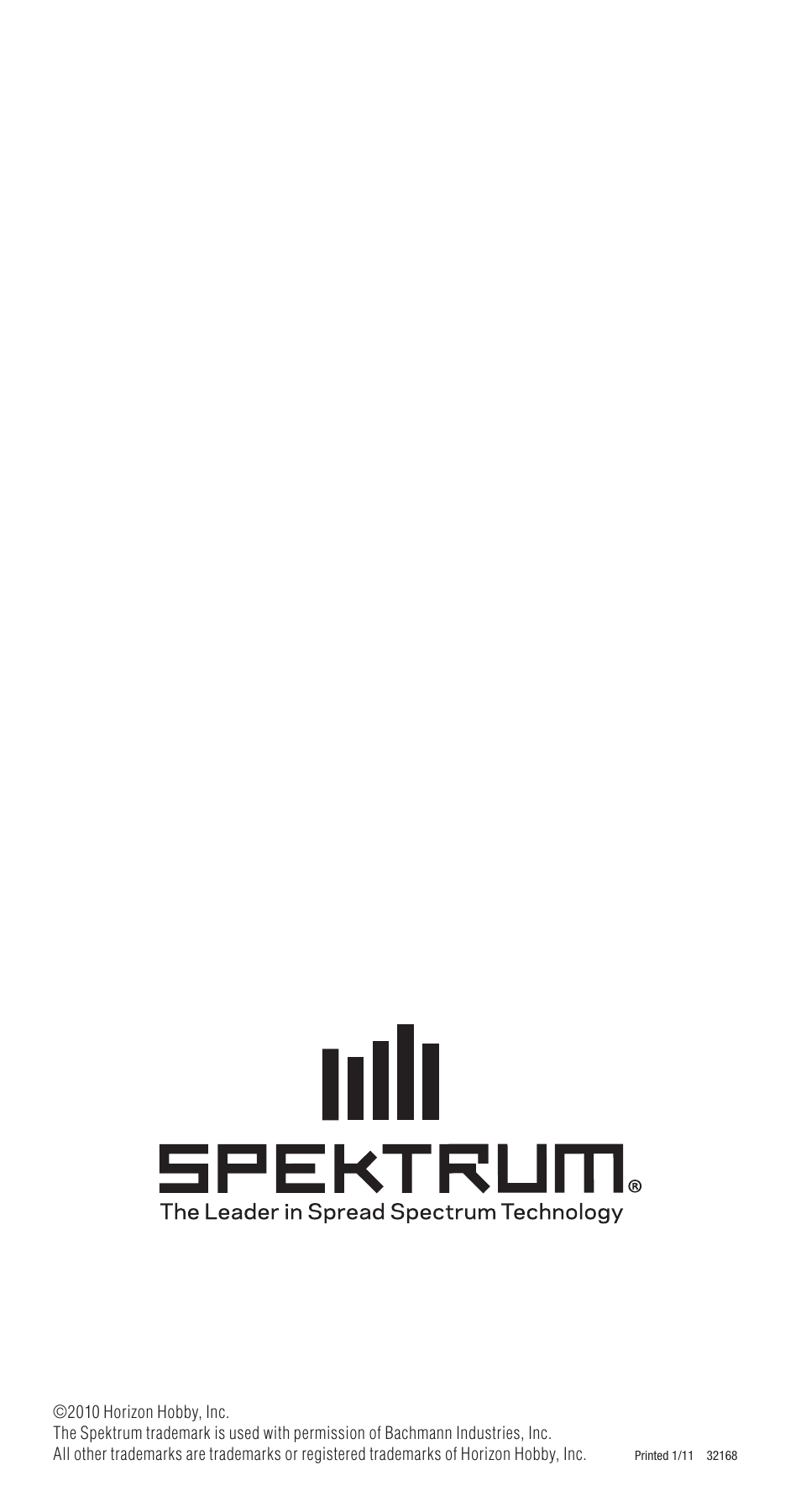 Spektrum DSMX User Manual | Page 12 / 12