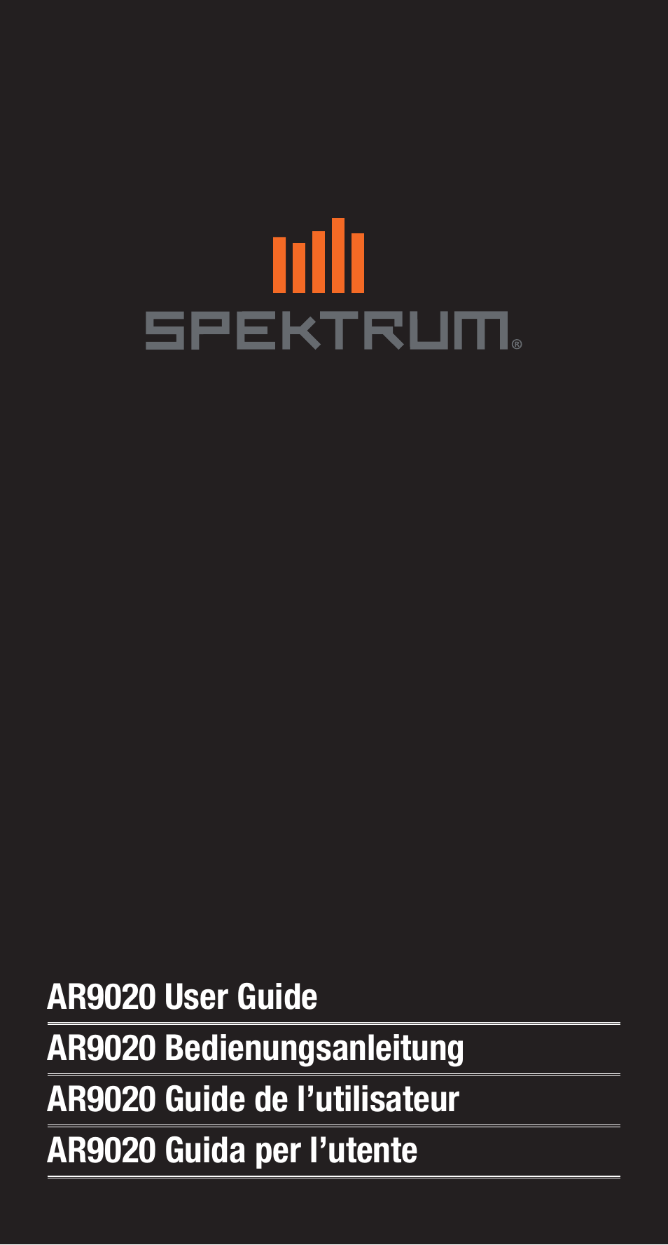 Spektrum SPMAR9020 User Manual | 72 pages