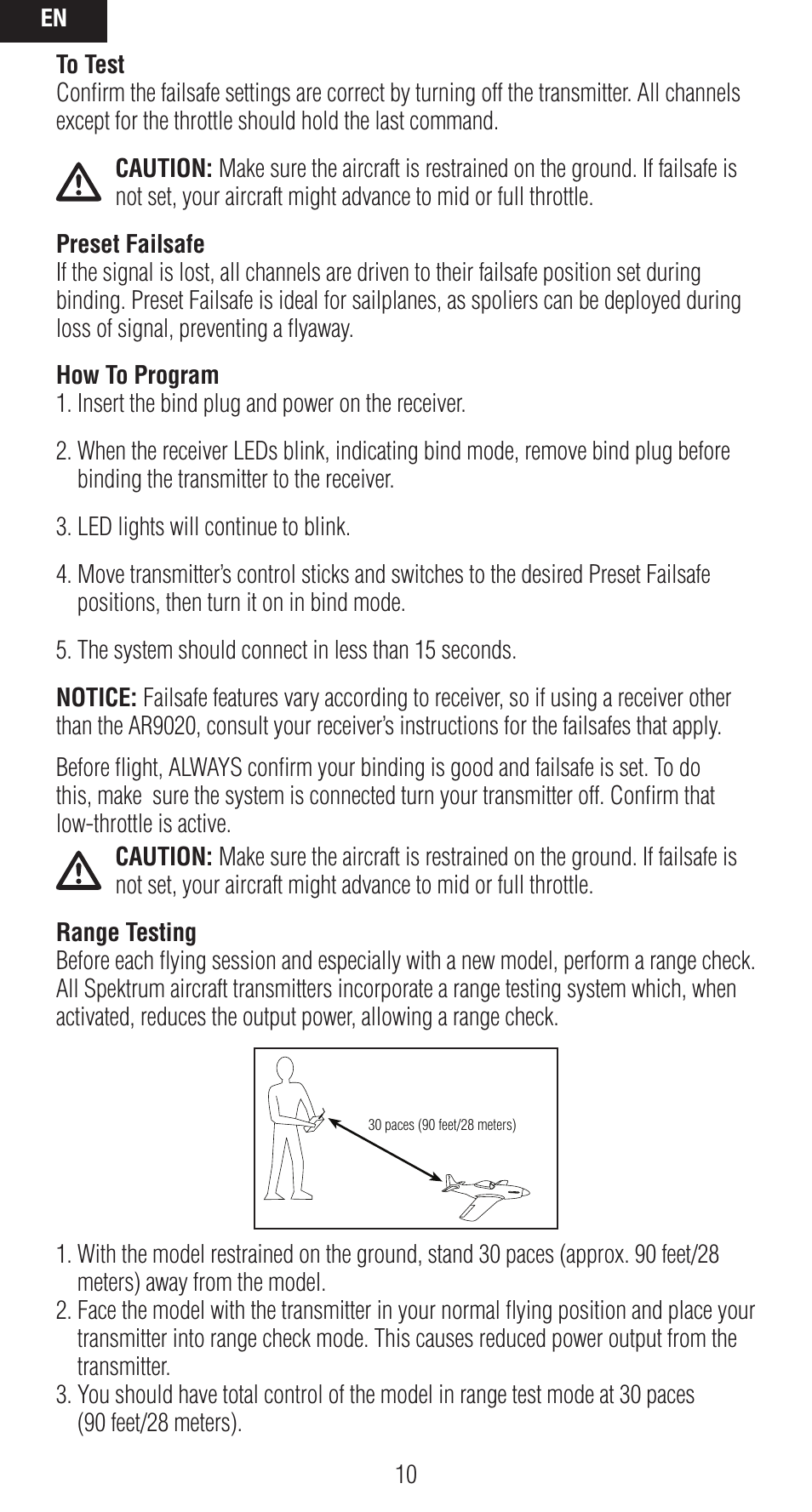 Spektrum SPMAR9020 User Manual | Page 10 / 72