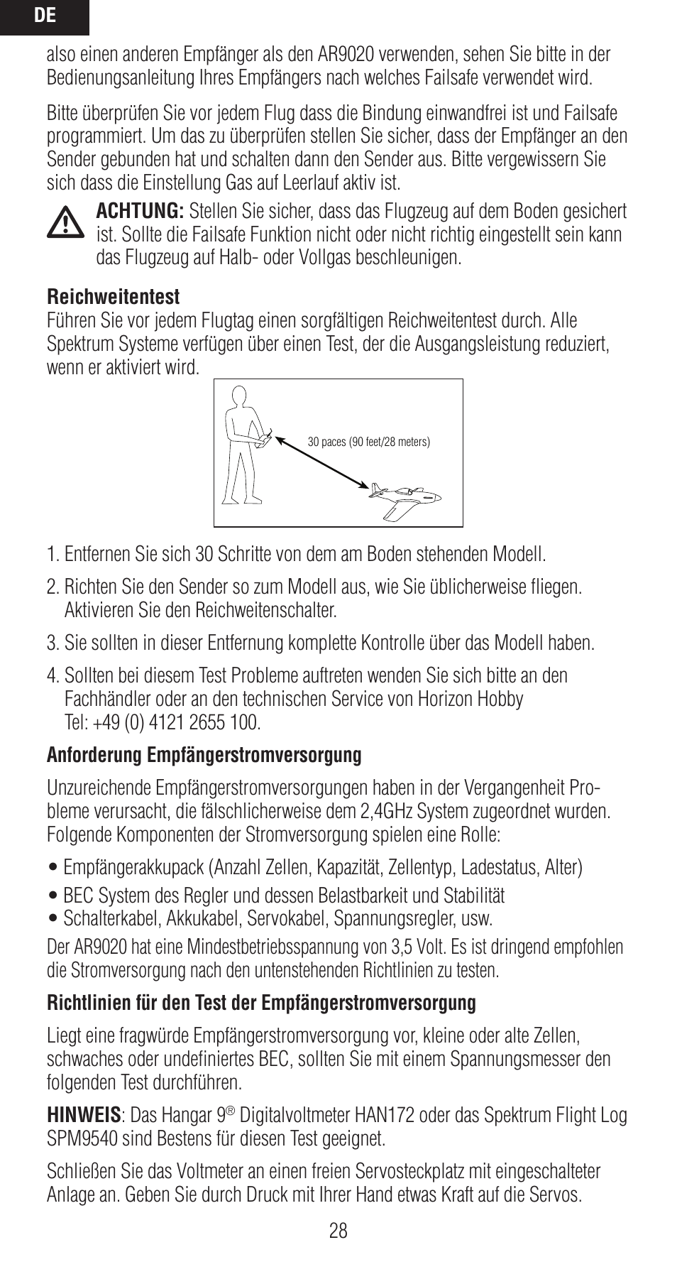 Spektrum SPMAR9020 User Manual | Page 28 / 72