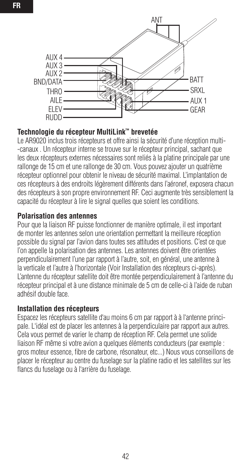 Spektrum SPMAR9020 User Manual | Page 42 / 72