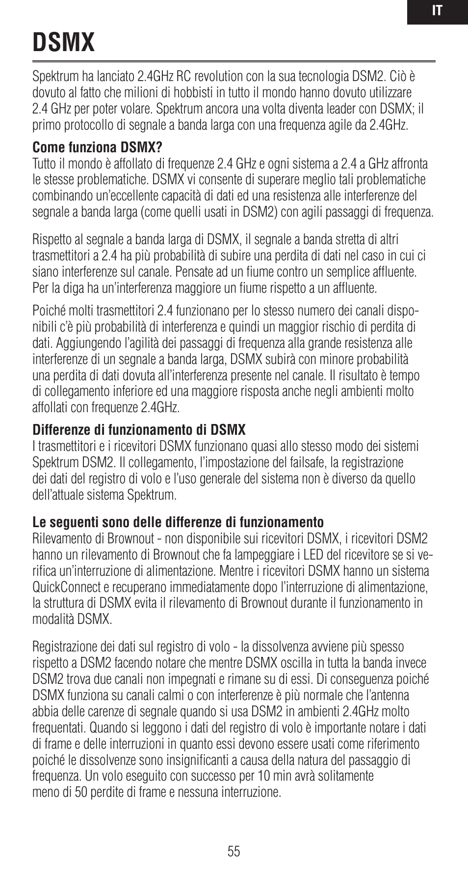Dsmx | Spektrum SPMAR9020 User Manual | Page 55 / 72