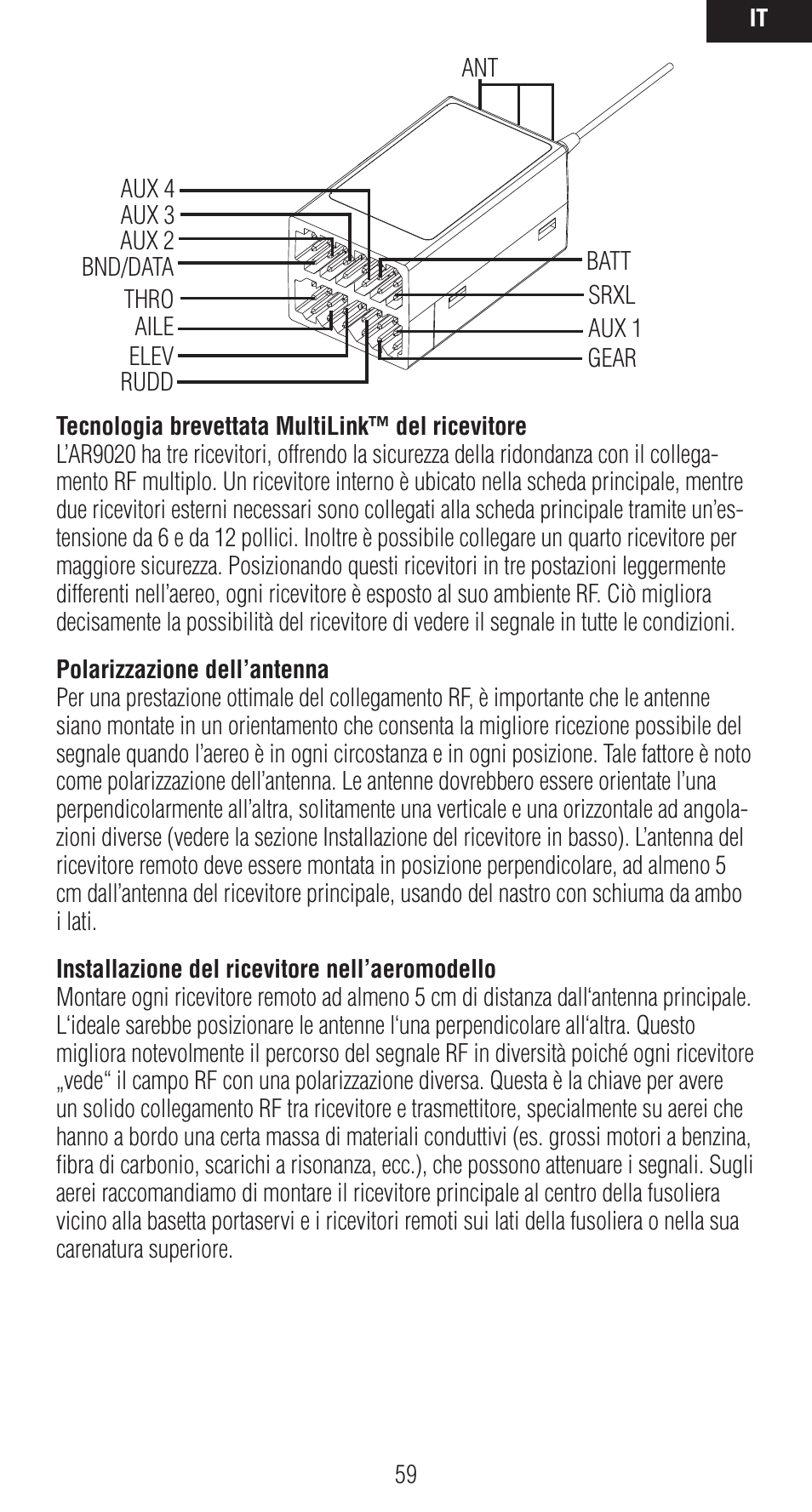 Spektrum SPMAR9020 User Manual | Page 59 / 72