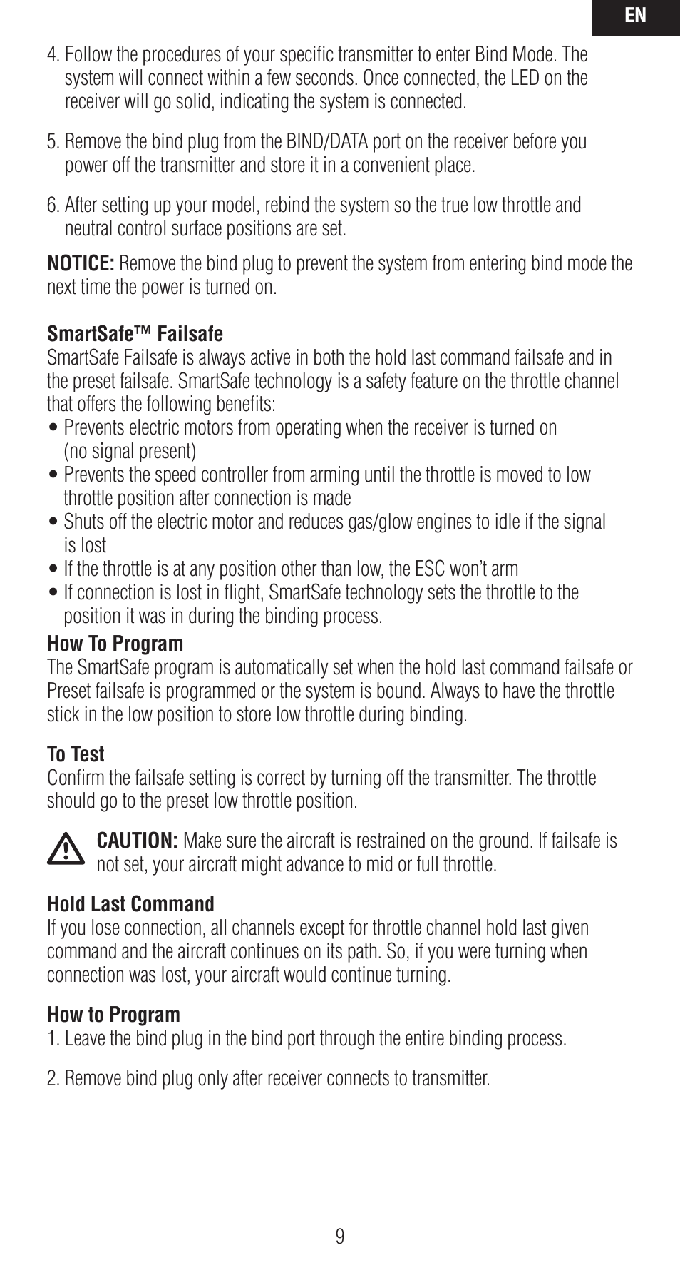 Spektrum SPMAR9020 User Manual | Page 9 / 72