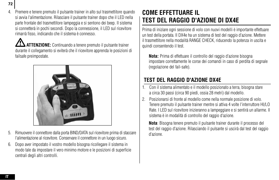 Spektrum SPMR4400 DX4e User Manual | Page 72 / 84