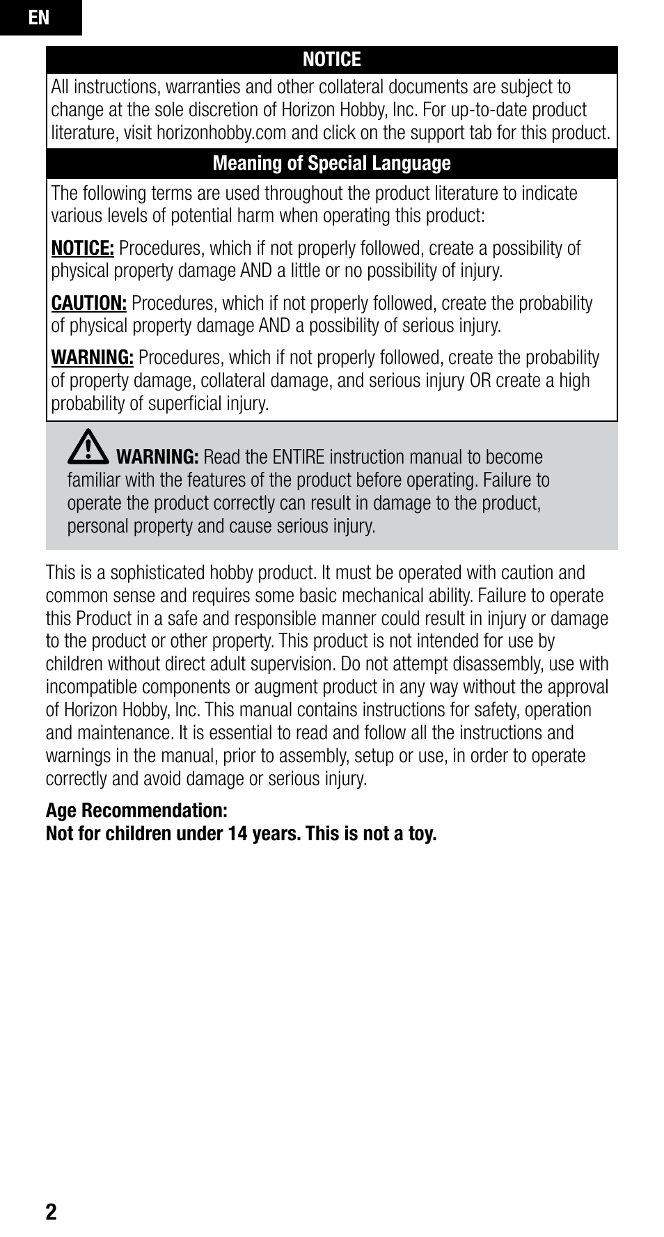 Spektrum SPM9646 User Manual | Page 2 / 24