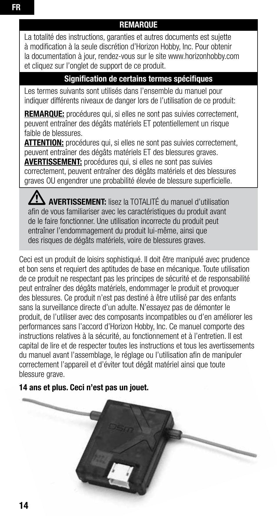 Spektrum SPM9645 User Manual | Page 14 / 24