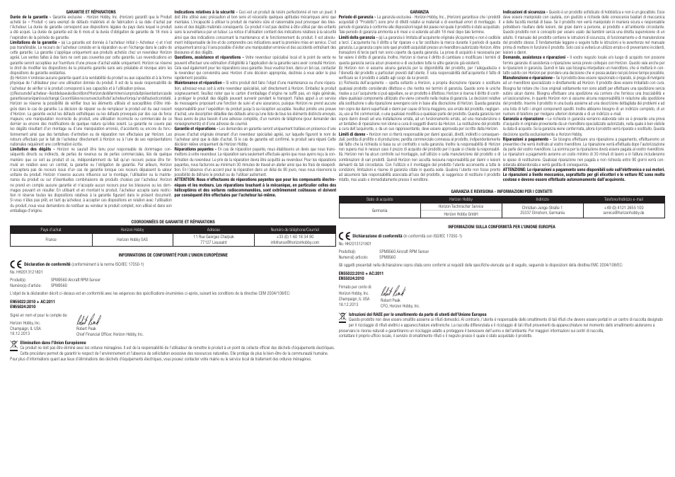 Spektrum SPM9560 User Manual | Page 3 / 3