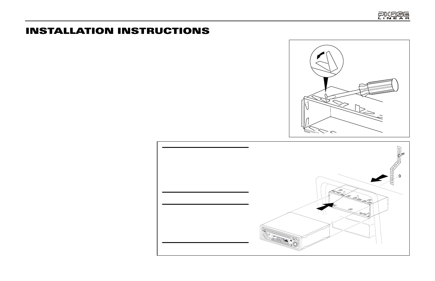 Installation instructions | Audiovox PCD163 User Manual | Page 3 / 46