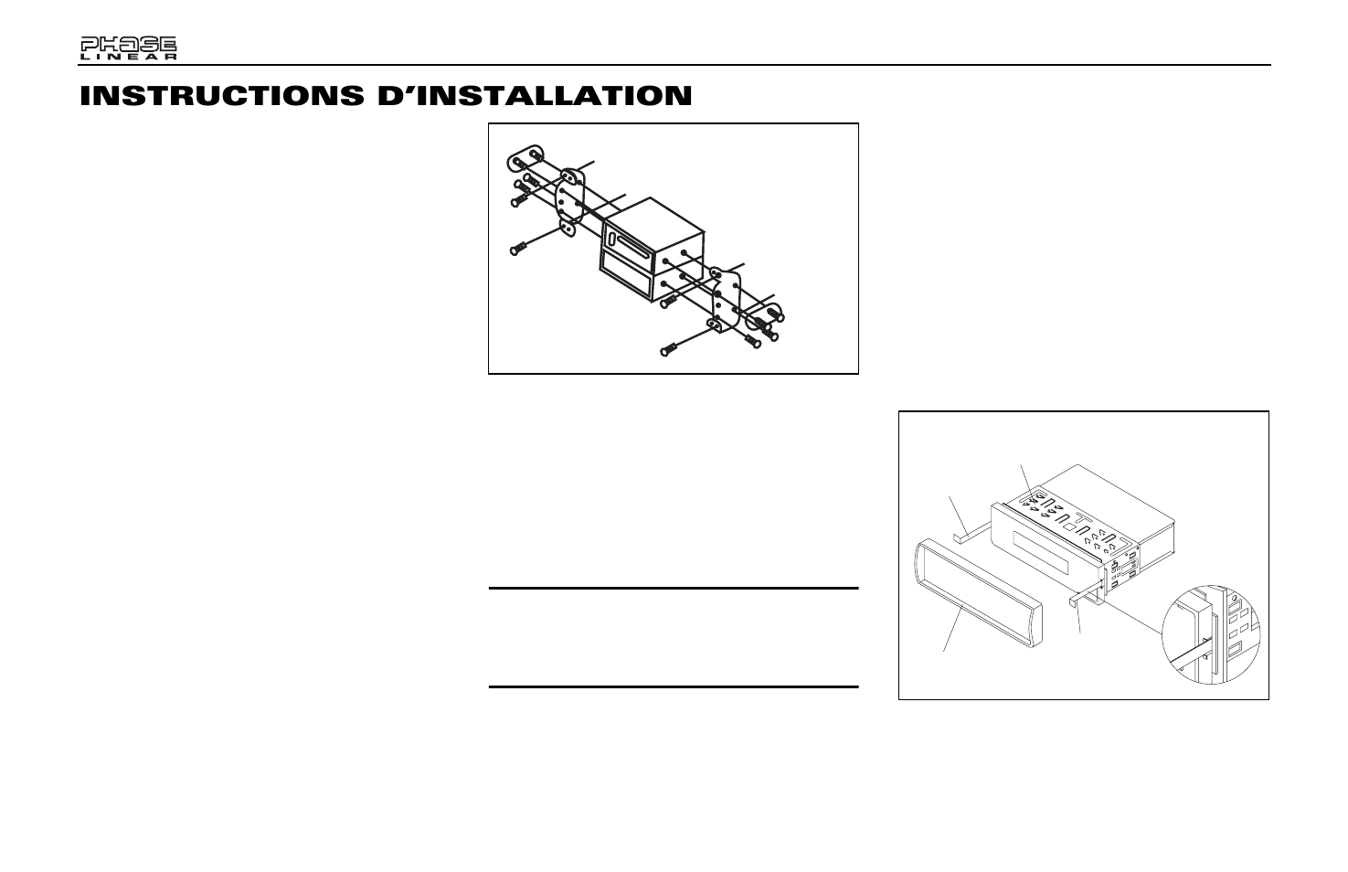Instructions d’installation | Audiovox PCD163 User Manual | Page 32 / 46