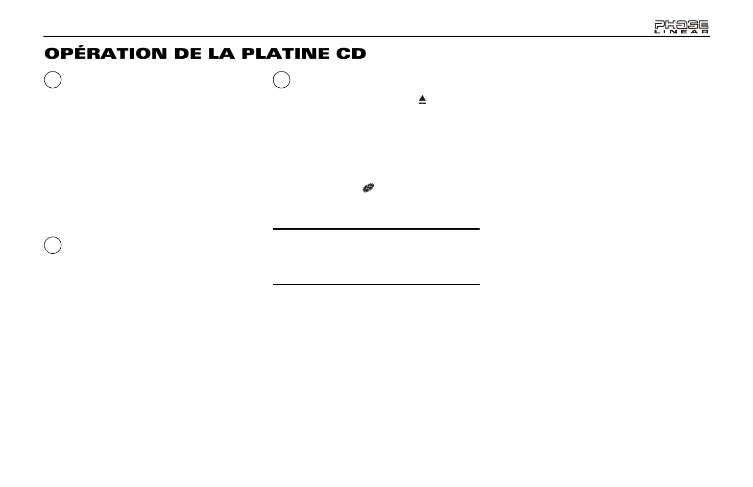 Opération de la platine cd | Audiovox PCD163 User Manual | Page 39 / 46