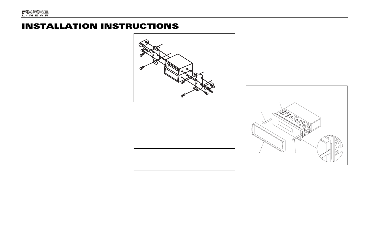 Installation instructions | Audiovox PCD163 User Manual | Page 4 / 46