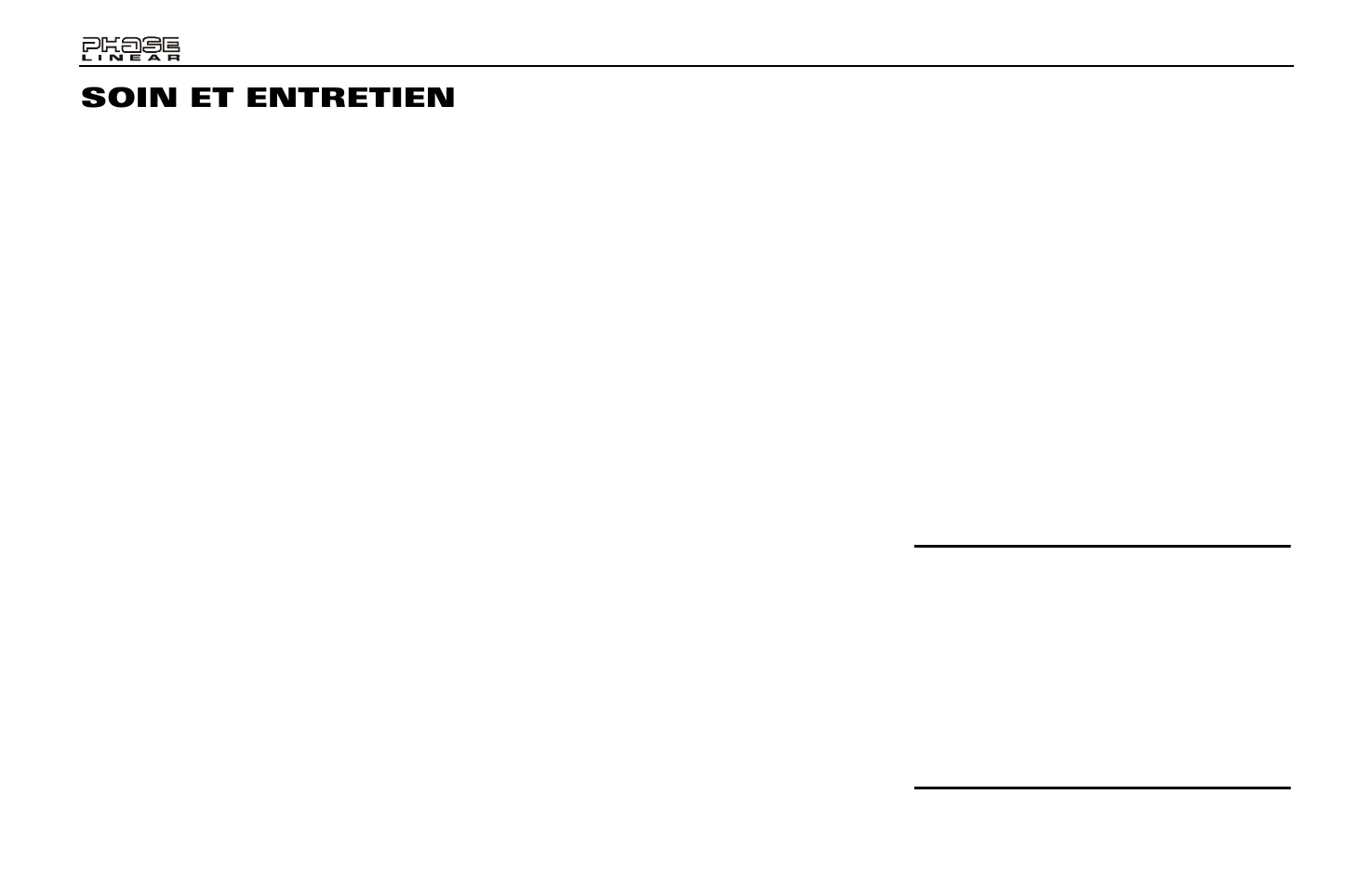 Soin et entretien | Audiovox PCD163 User Manual | Page 40 / 46