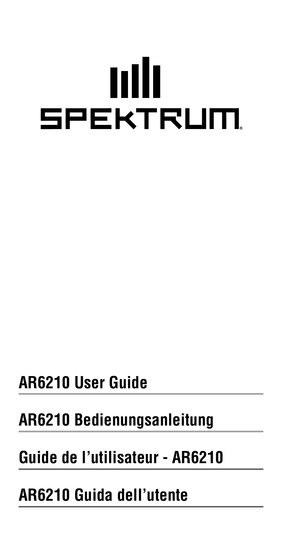 Spektrum SPMAR6210 User Manual | 44 pages