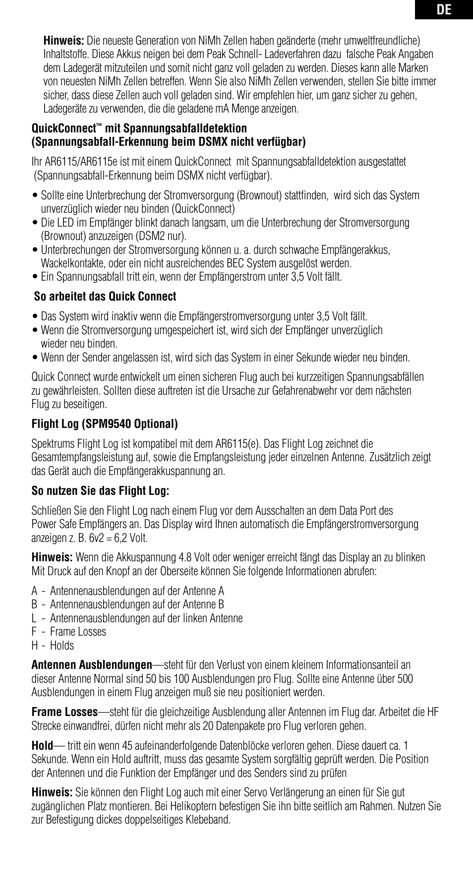 Spektrum SPMAR6210 User Manual | Page 17 / 44