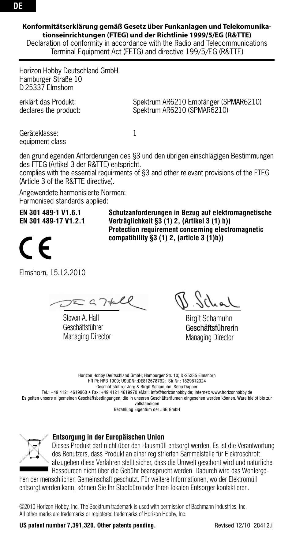 Spektrum SPMAR6210 User Manual | Page 22 / 44