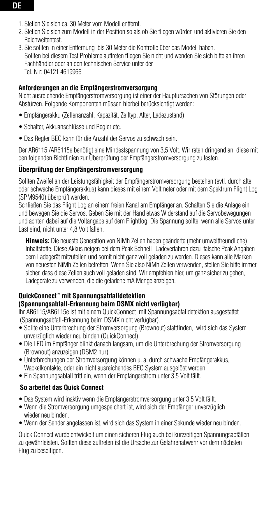 Spektrum SPMAR6115 User Manual | Page 15 / 40