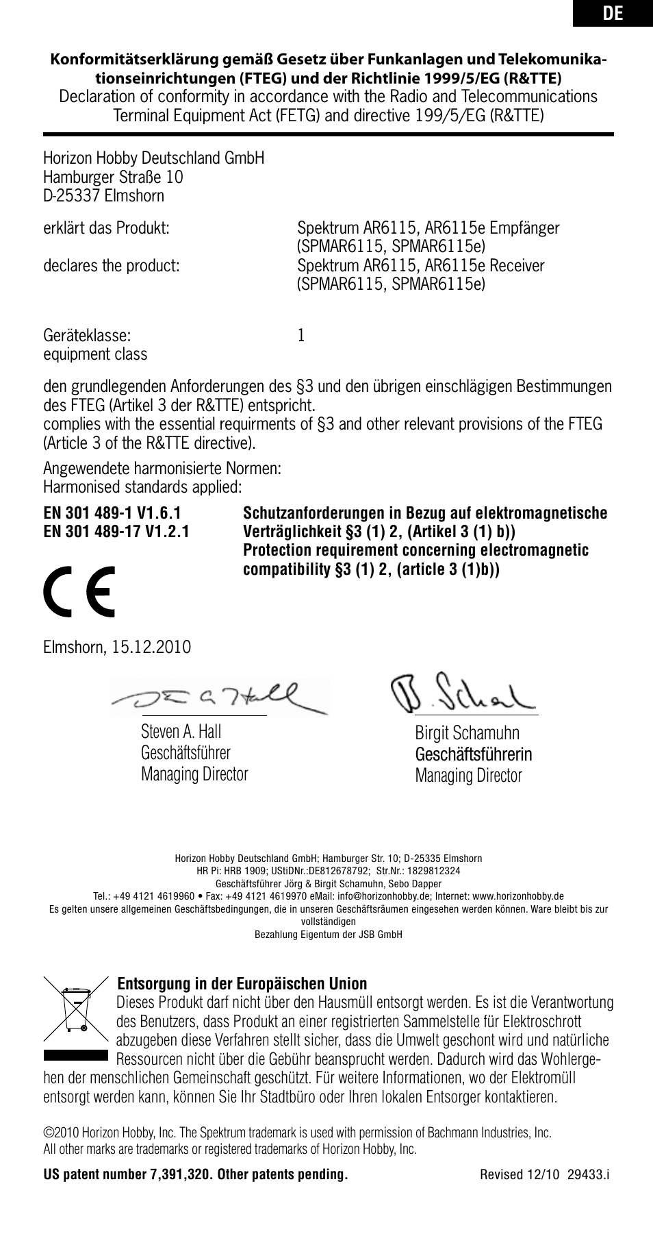 Spektrum SPMAR6115 User Manual | Page 20 / 40