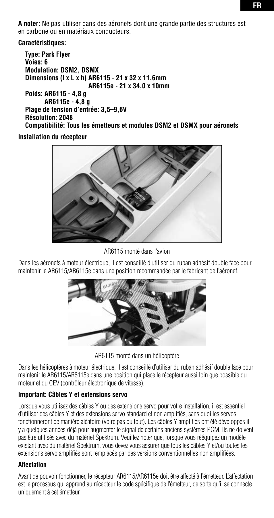 Spektrum SPMAR6115 User Manual | Page 22 / 40