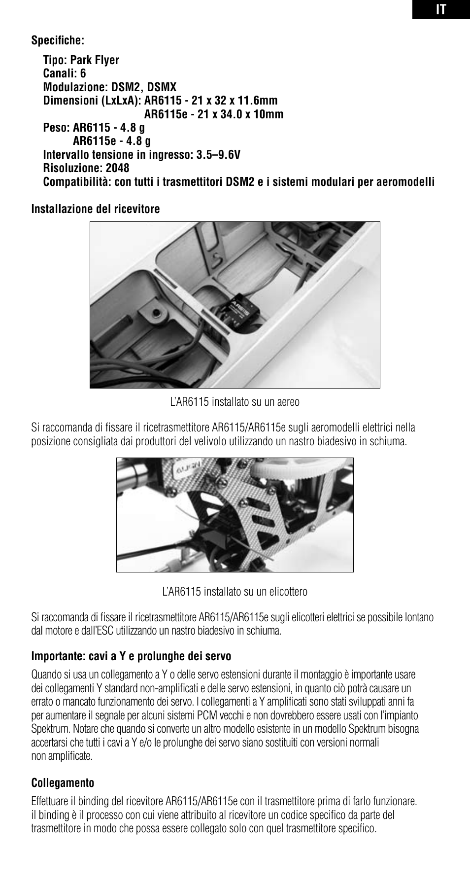 Spektrum SPMAR6115 User Manual | Page 32 / 40