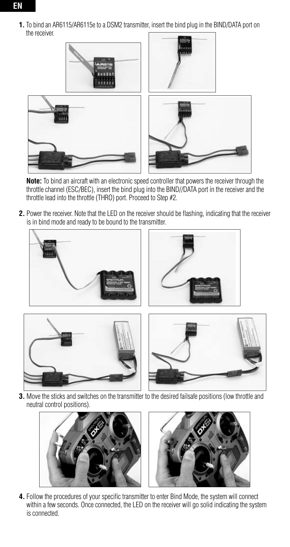 Spektrum SPMAR6115 User Manual | Page 4 / 40