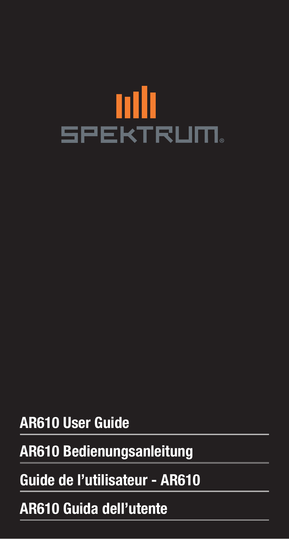 Spektrum SPMAR610C User Manual | 17 pages