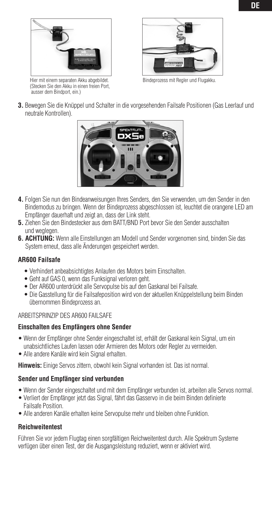 Spektrum SPMAR600 User Manual | Page 17 / 44