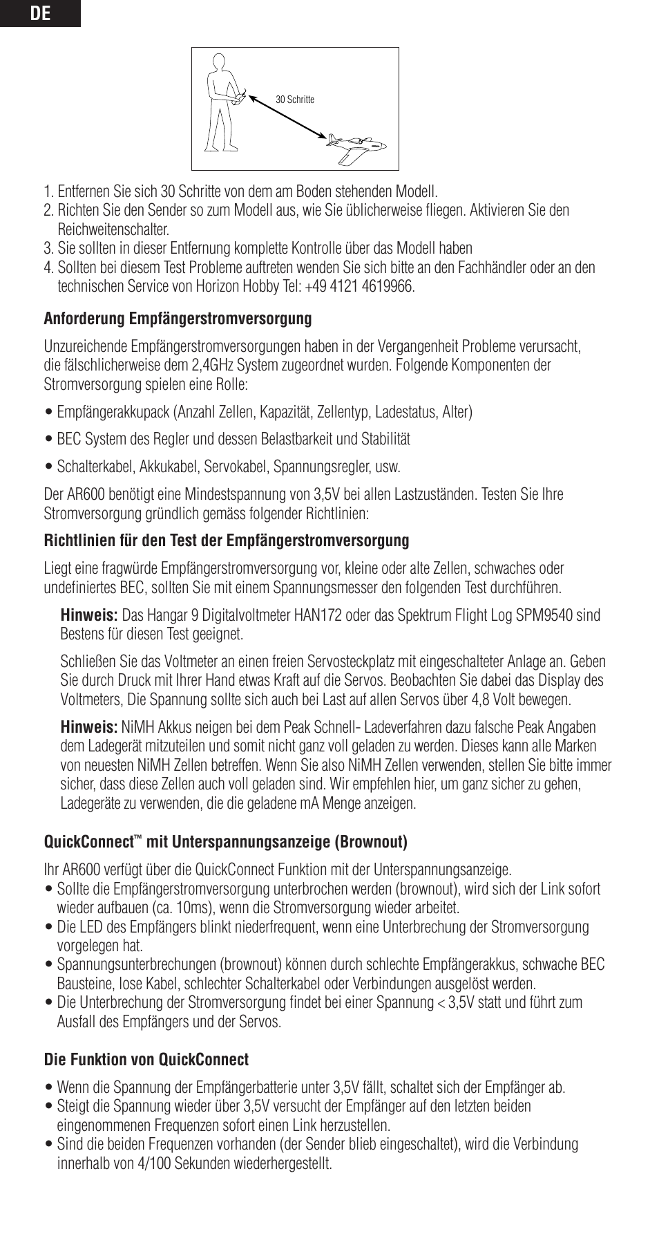 Spektrum SPMAR600 User Manual | Page 18 / 44