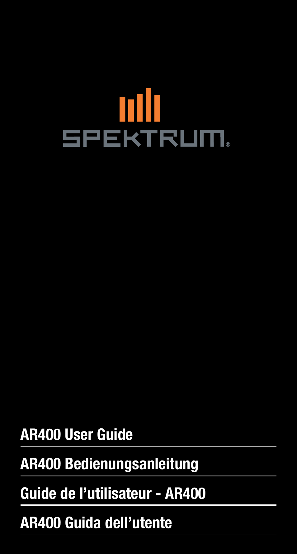 Spektrum SPMAR400 User Manual | 64 pages