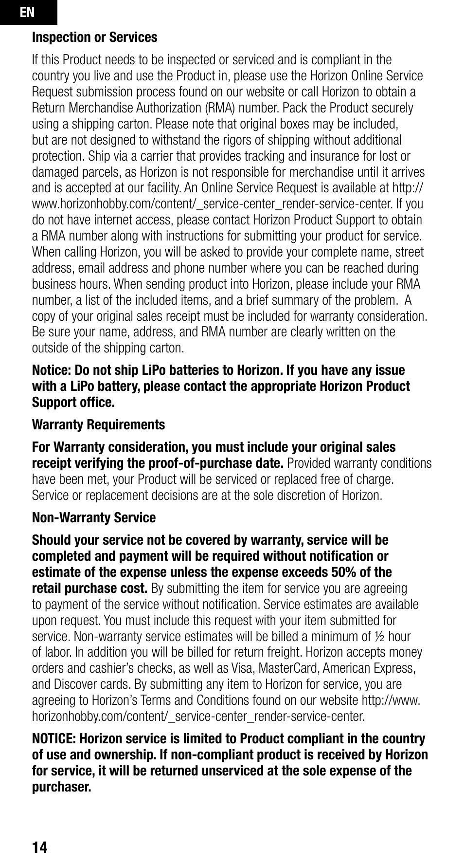 Spektrum SPMAR400 User Manual | Page 14 / 64