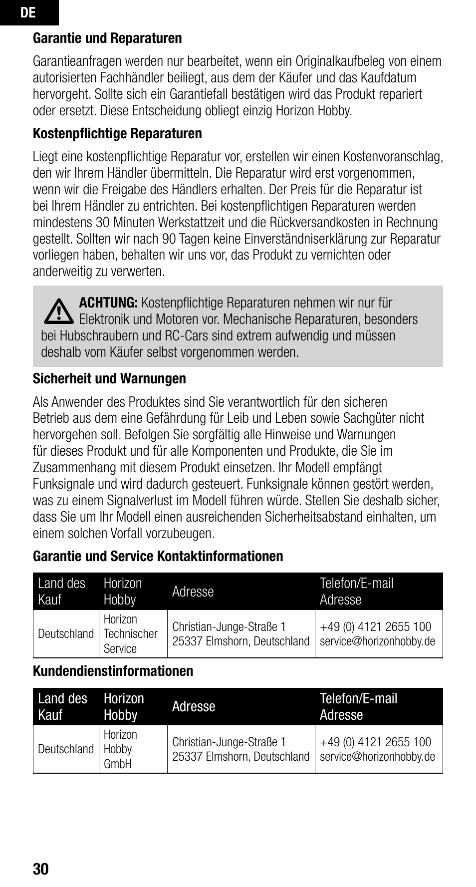 Spektrum SPMAR400 User Manual | Page 30 / 64