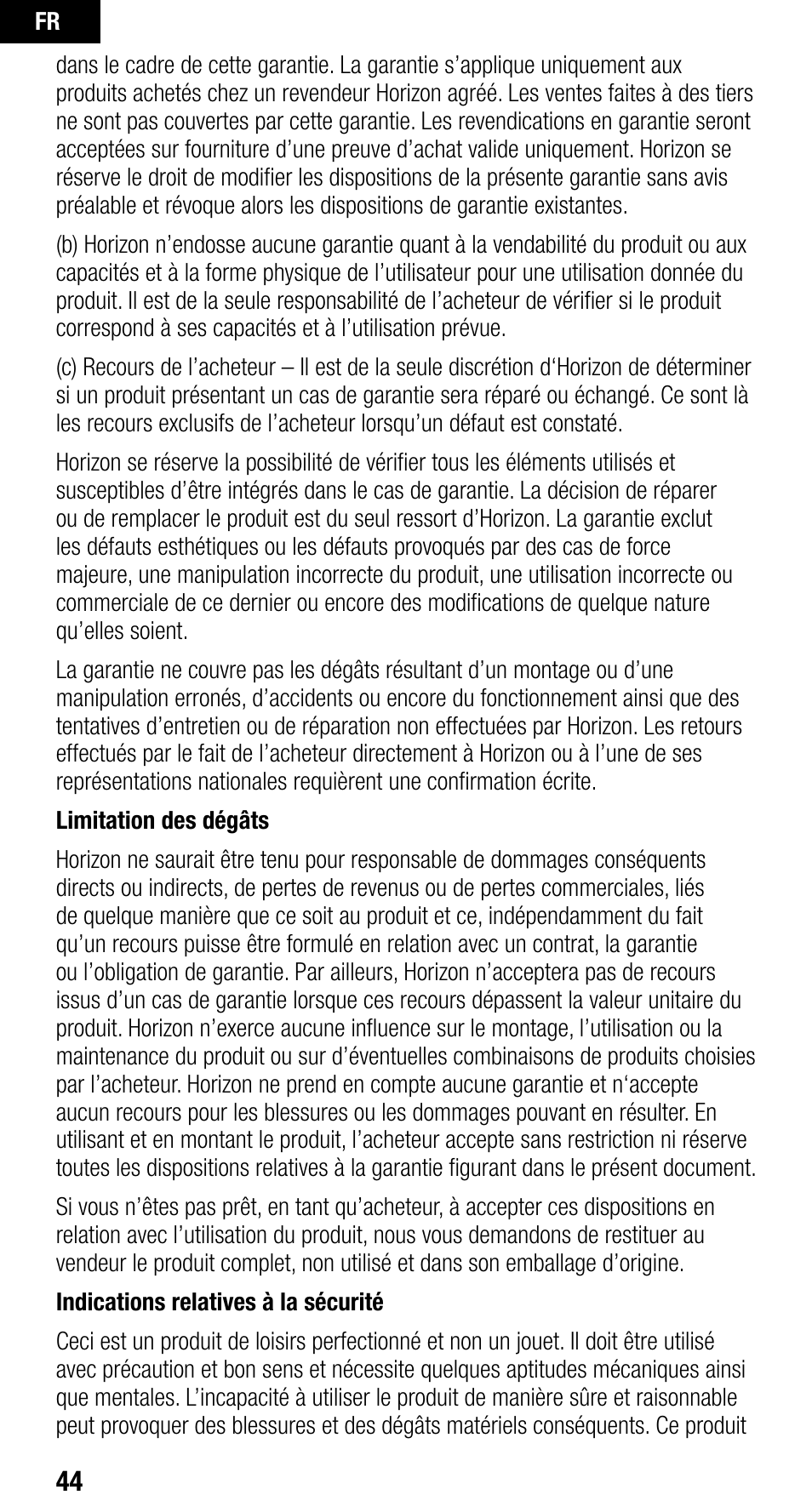 Spektrum SPMAR400 User Manual | Page 44 / 64