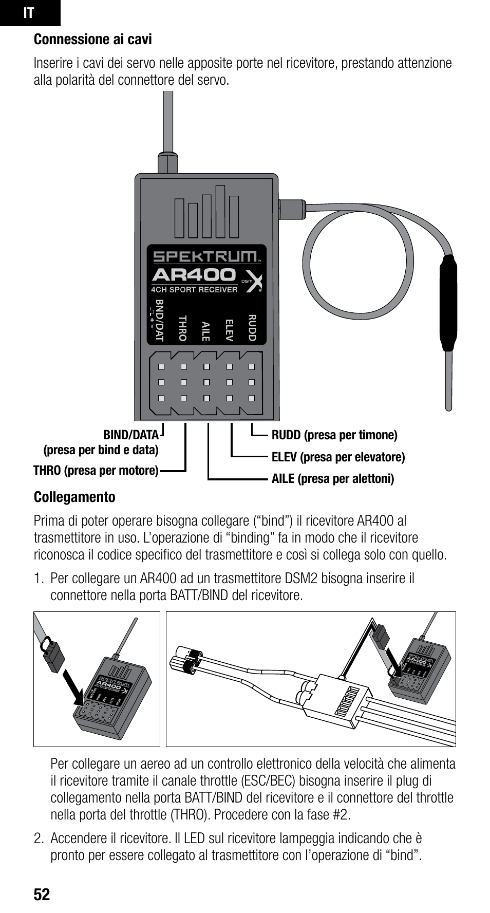 Spektrum SPMAR400 User Manual | Page 52 / 64
