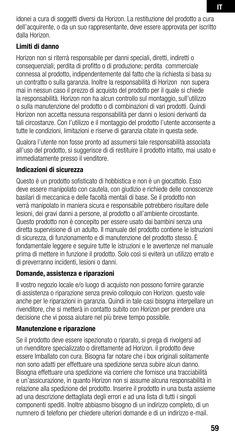 Spektrum SPMAR400 User Manual | Page 59 / 64