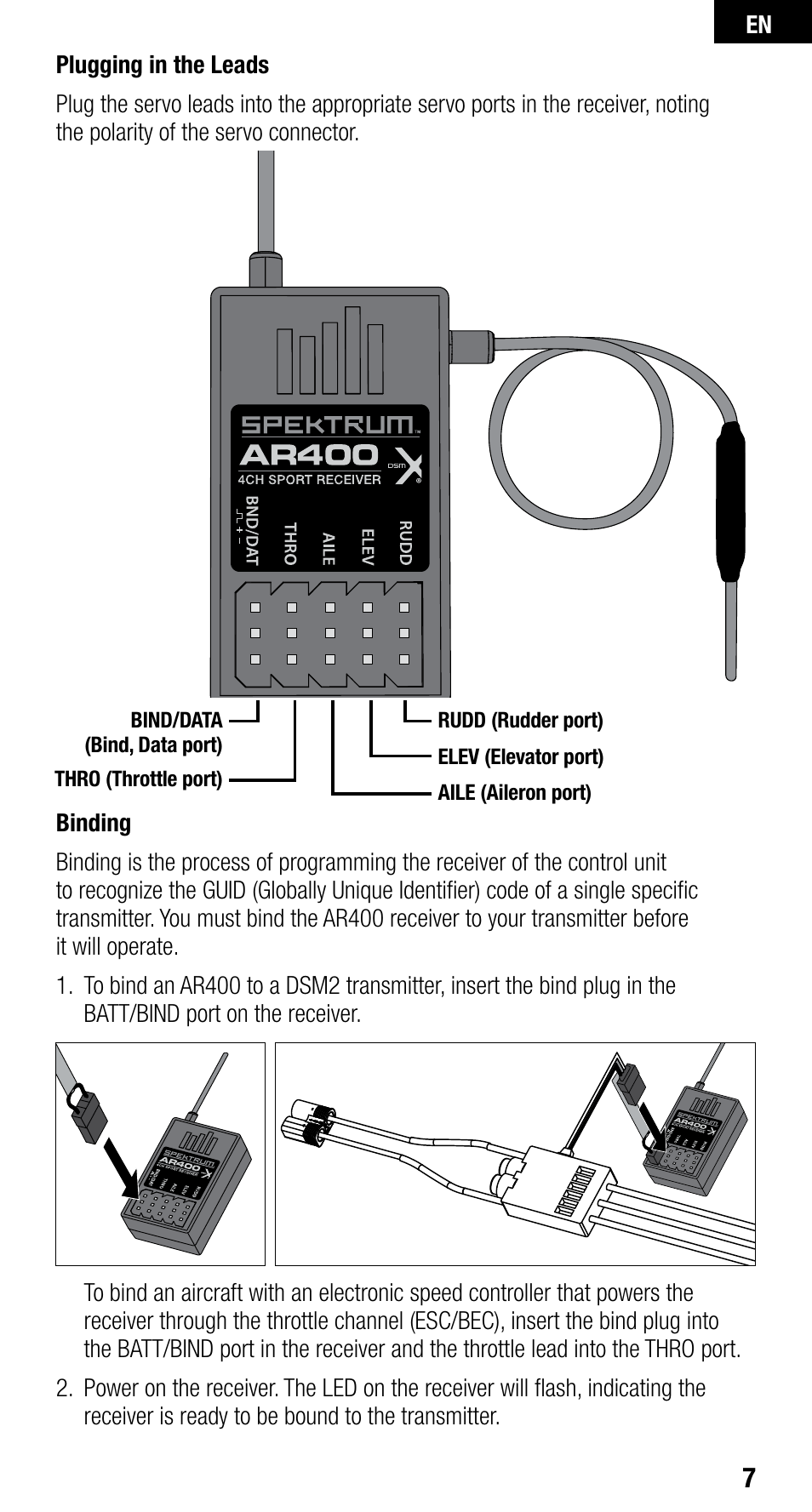 Spektrum SPMAR400 User Manual | Page 7 / 64