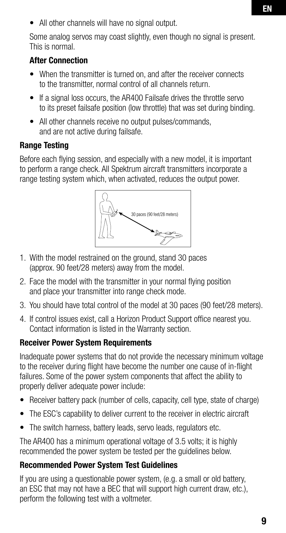 Spektrum SPMAR400 User Manual | Page 9 / 64