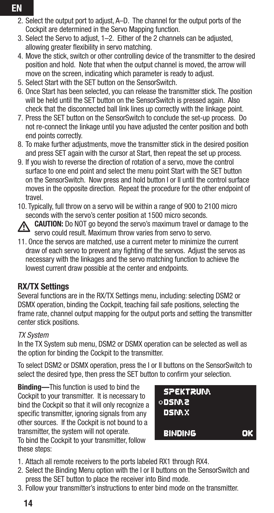 Spektrum SPMAR12200 User Manual | Page 14 / 25