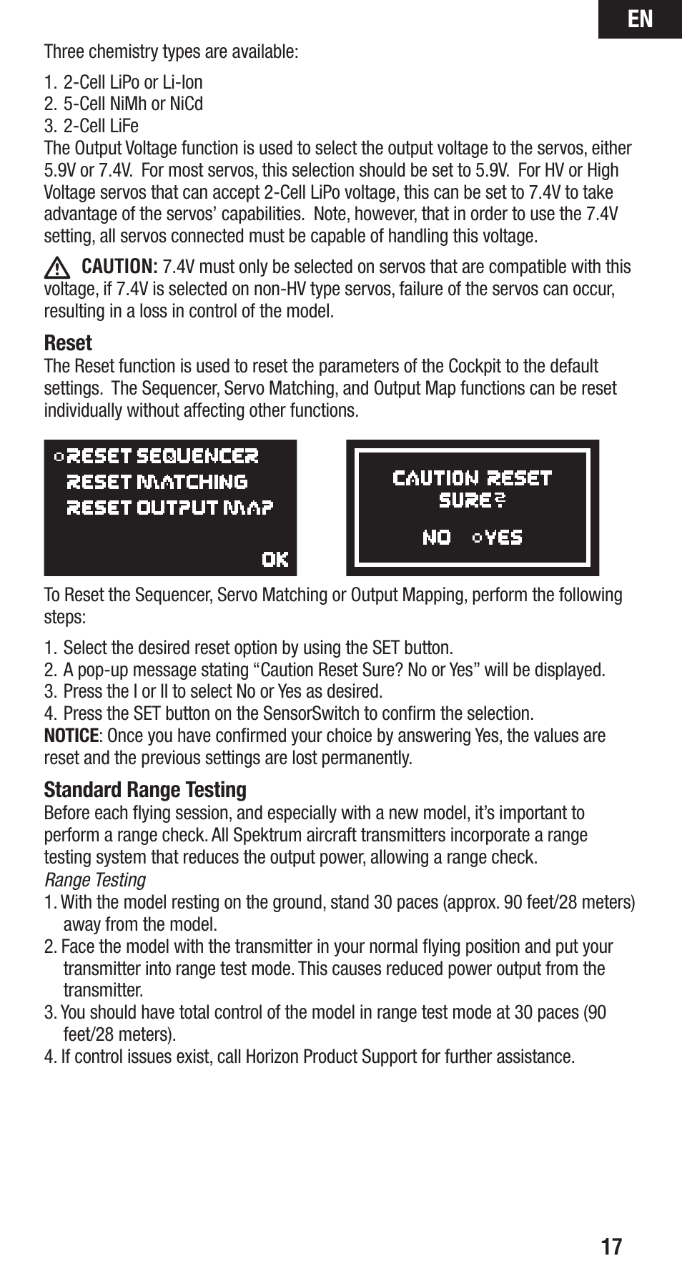 Spektrum SPMAR12200 User Manual | Page 17 / 25