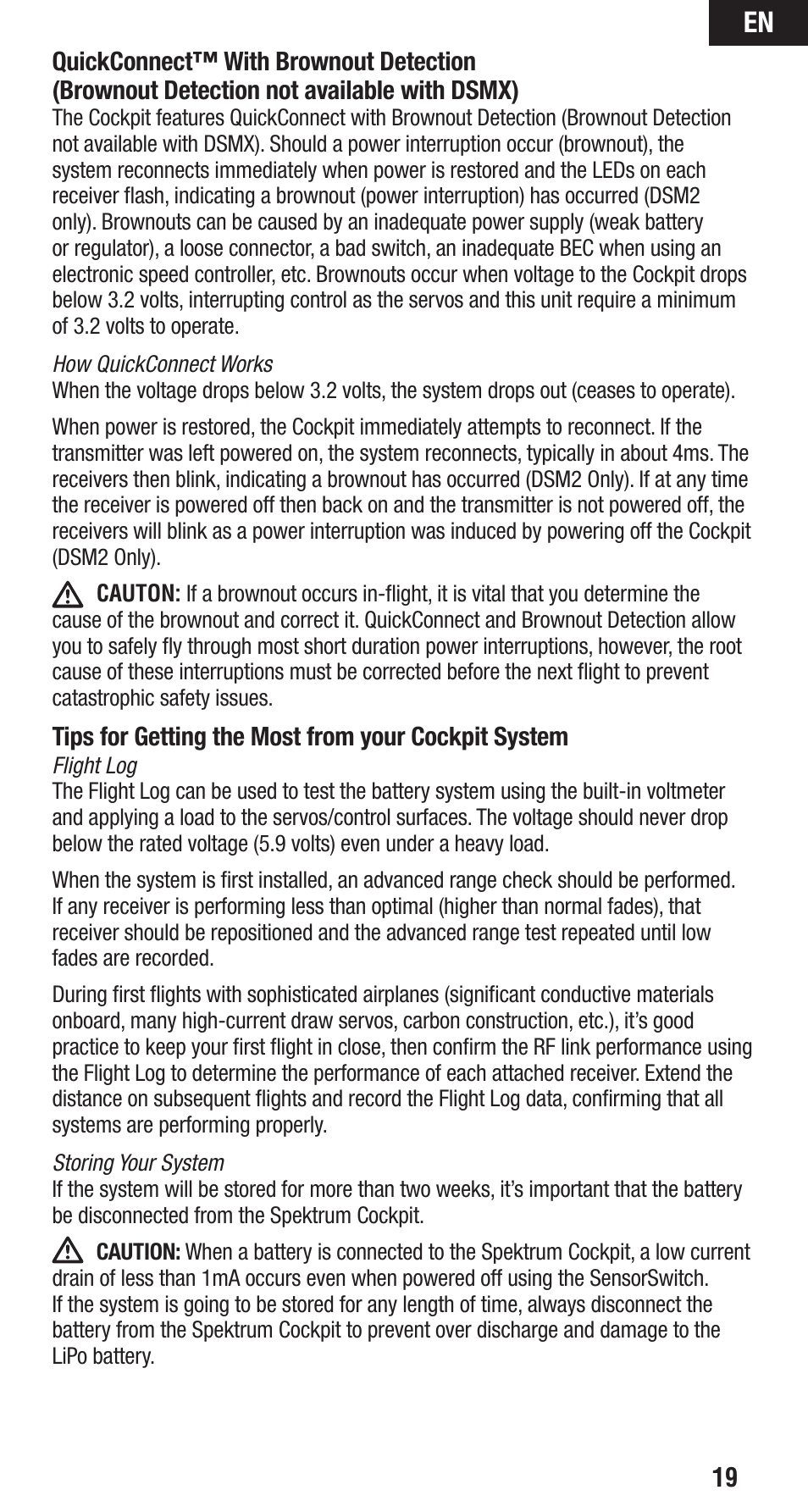 Spektrum SPMAR12200 User Manual | Page 19 / 25