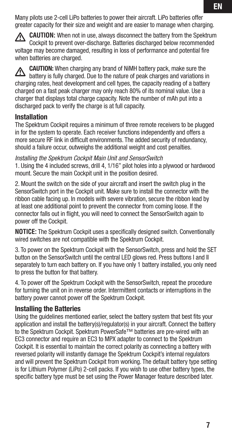 Spektrum SPMAR12200 User Manual | Page 7 / 25