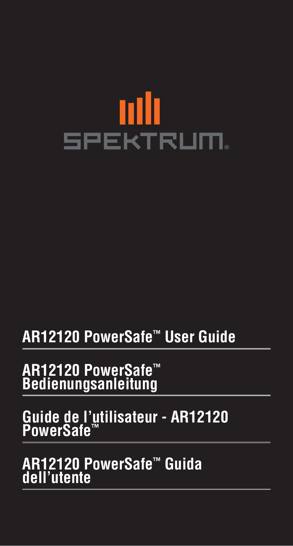 Spektrum SPMAR12120 User Manual | 92 pages