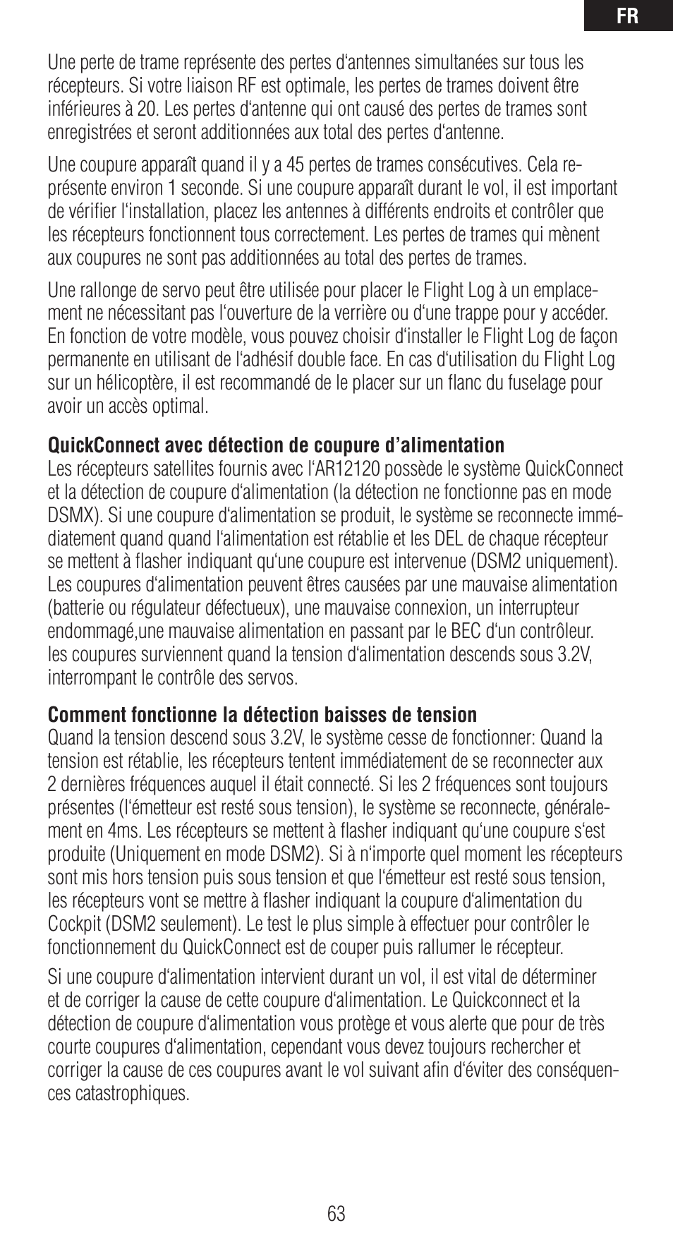 Spektrum SPMAR12120 User Manual | Page 63 / 92