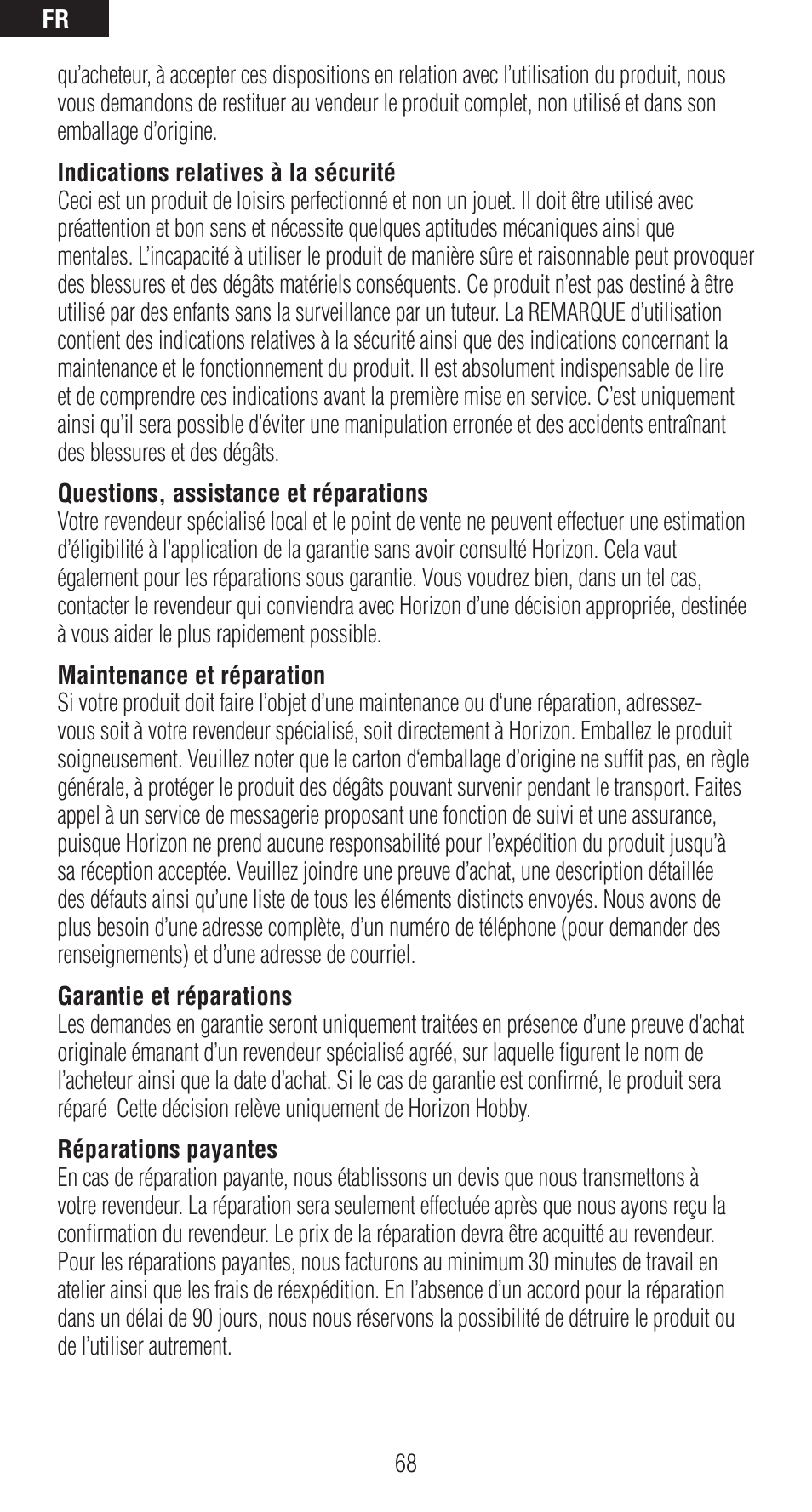 Spektrum SPMAR12120 User Manual | Page 68 / 92