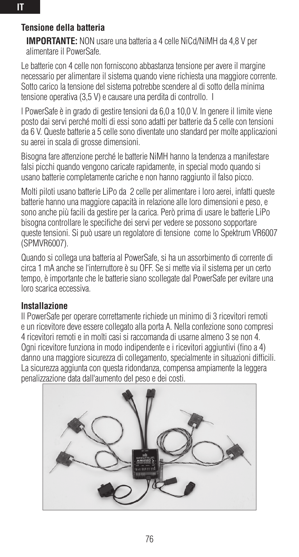 Spektrum SPMAR12120 User Manual | Page 76 / 92